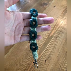 Macrame Flower Wristlet